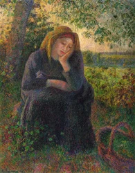 Ein nachdenkliches Bauernmädchen, 1892